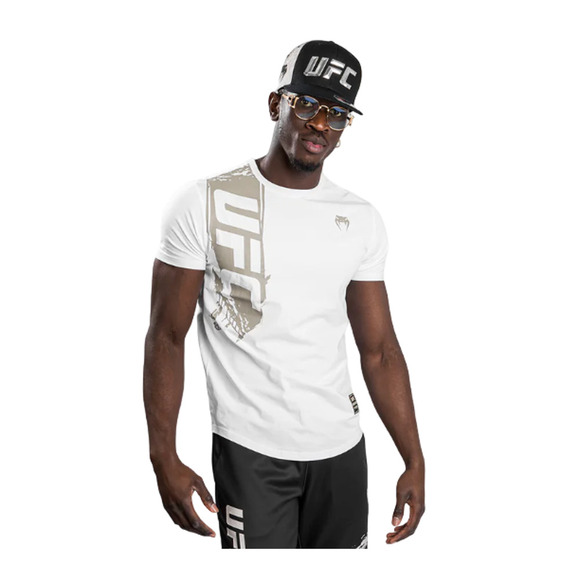 UFC Authentic Fight Week By Venum White Graphic Print Men's T-shirt Size L NWT - Picture 1 of 7